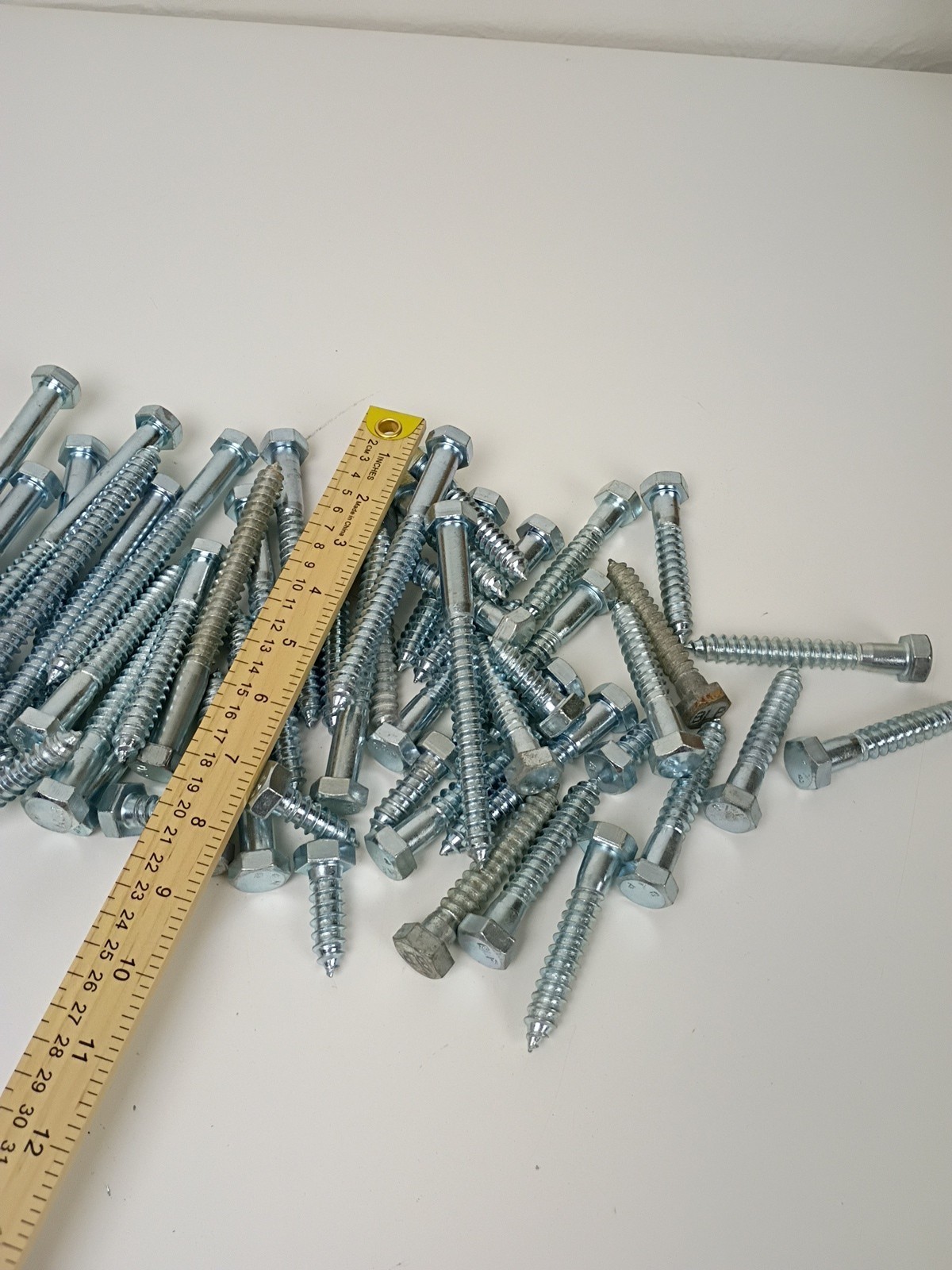 1/2″ Zinc Plated Lag Screws Assorted Lengths Bulk Lot 12+ Pounds