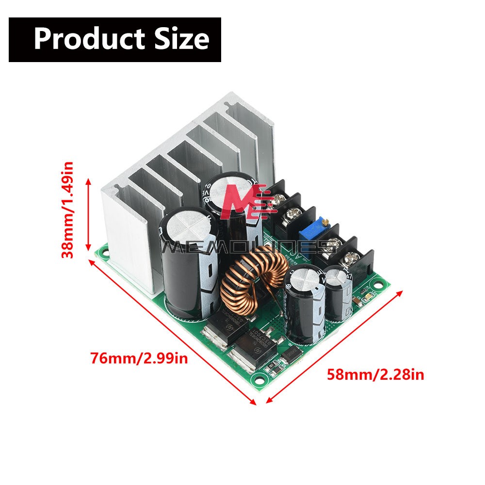 AC 5-25V/DC 8-38V To DC 3.3-32V Buck Power Module Adjustable Voltage Regulator