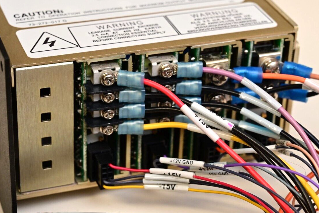 ASTEC DC Power Supply BD LSR II Flow Cytometer MP4-1D-1E-4LL-4NN-00 w/ Cables