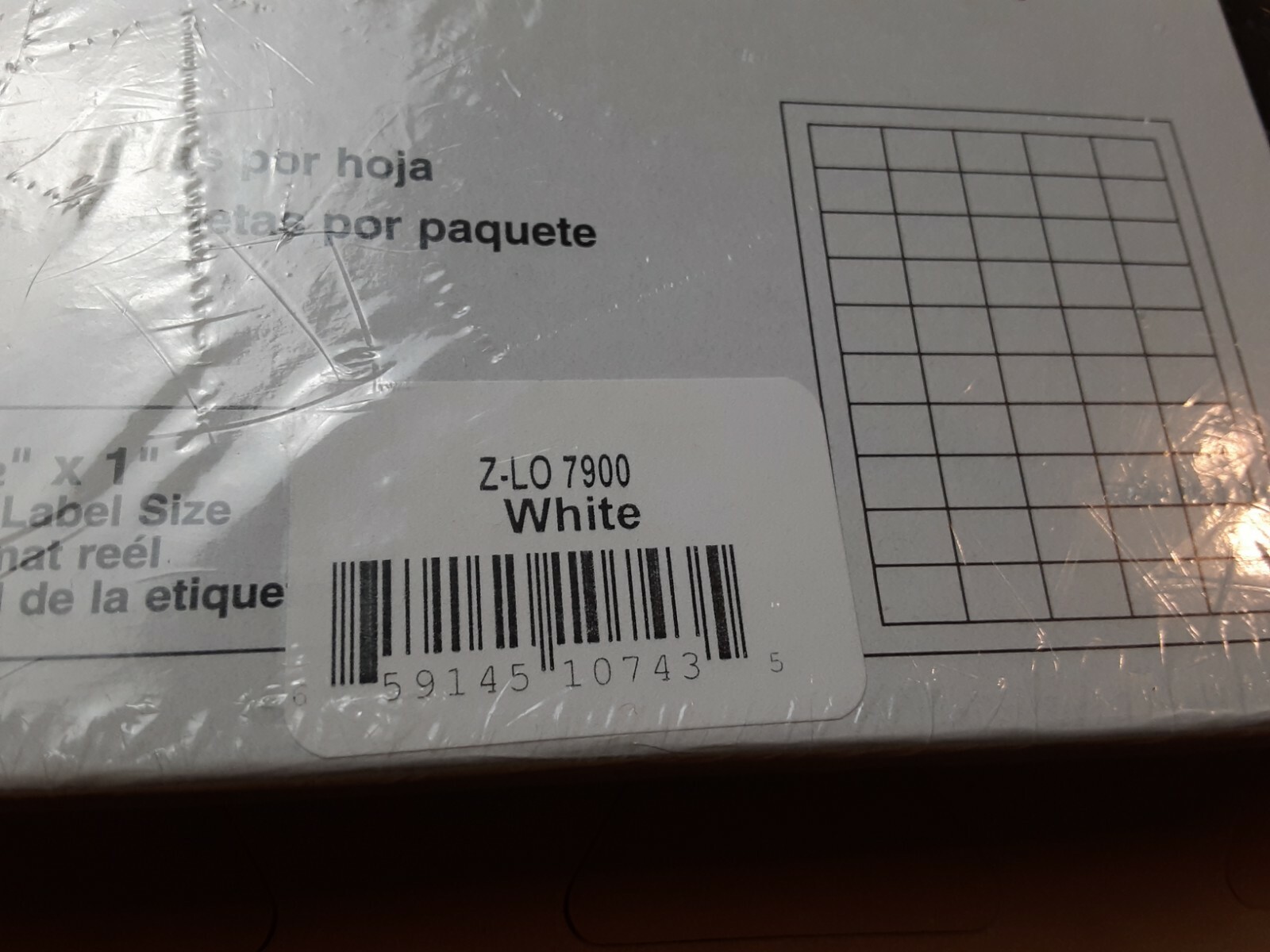 Label blank Corporation Z- LO 7900 1 1/2″ X 1″