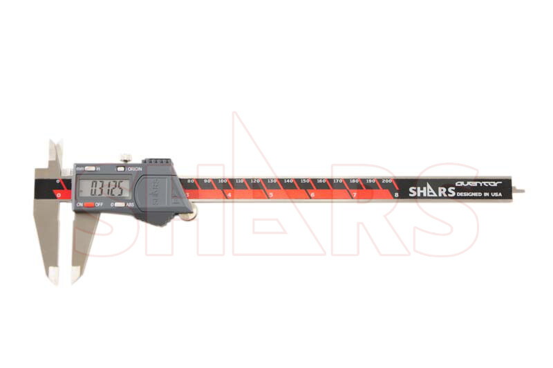 SHARS Aventor 8″ /200mm DPS IP54 Electronic Digital Caliper DIN862 .0005″ NEW M]