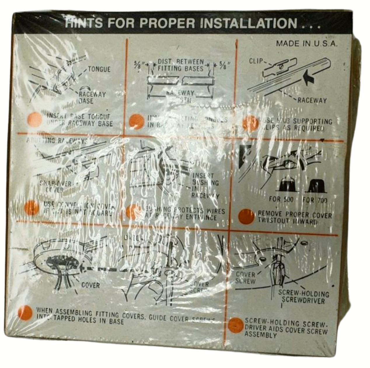 Wiremold 5737 Round Buff Extension Box Open Base **Free Shipping**