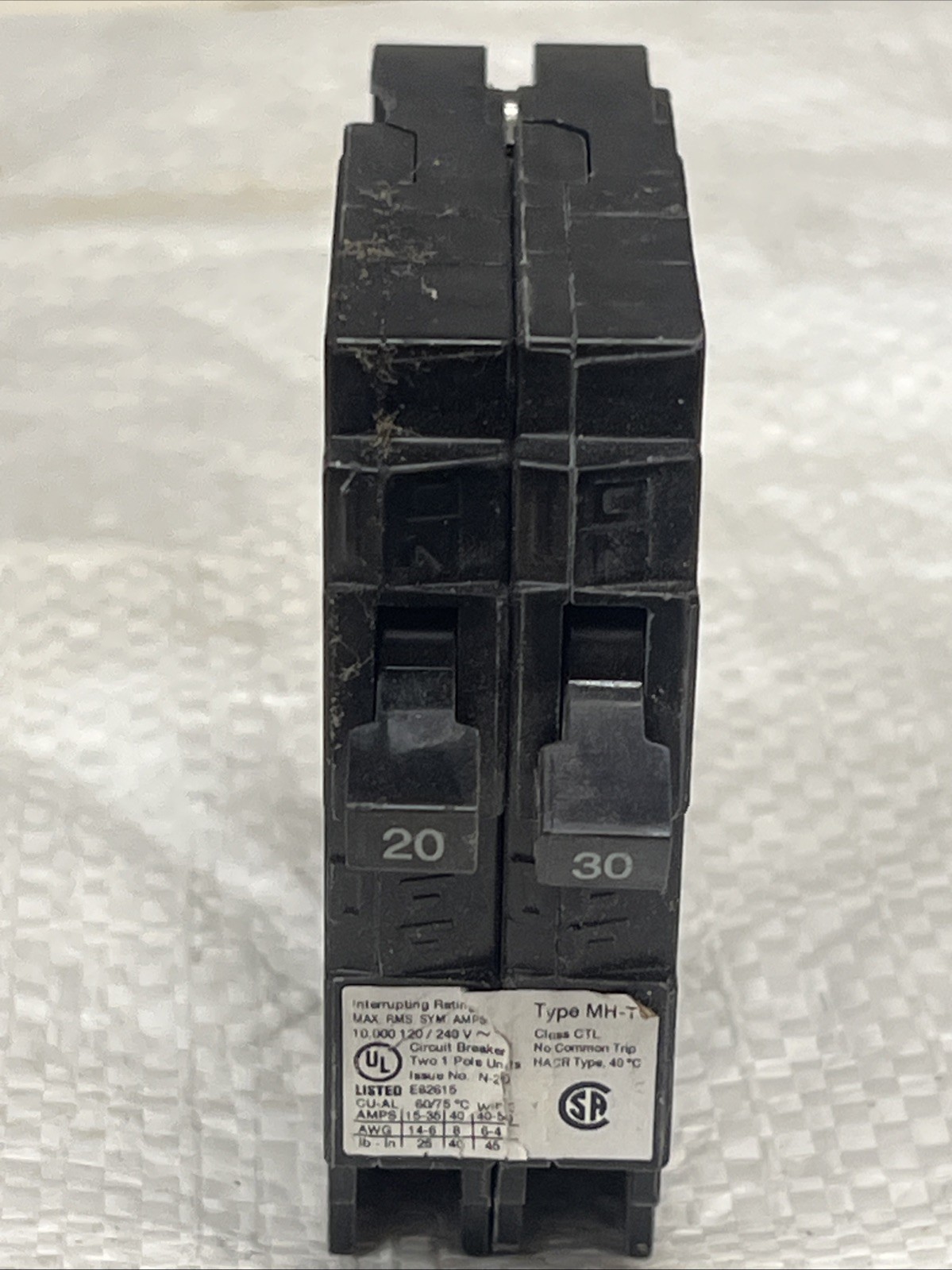 MURRAY MP2030N MP2030 TYPE MH-T Circuit Breaker