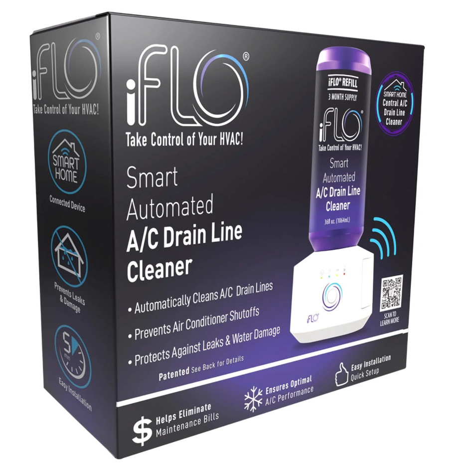 iFLO Smart Automated A/C Drain Line Cleaner HVAC 3 Month Refill Kit System New