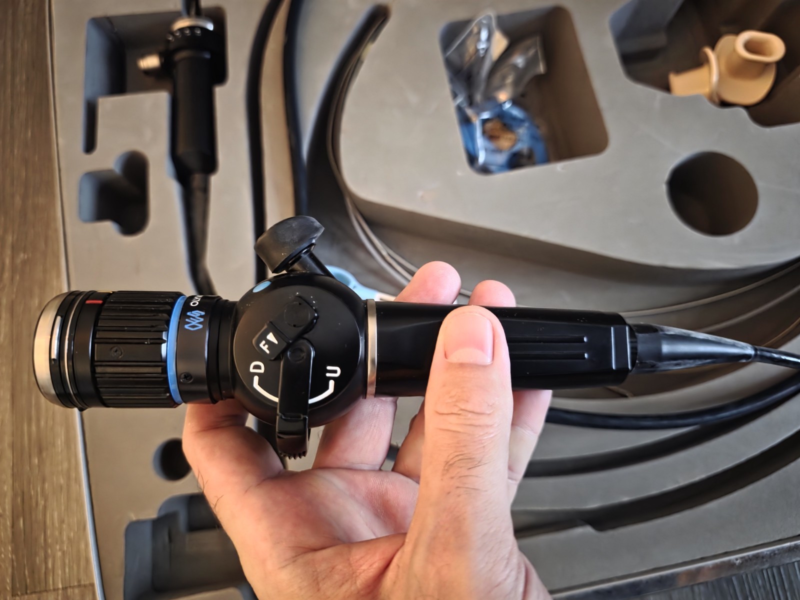 Olympus BF-P10 Bronchoscopy Endoscope With Case & Accessories