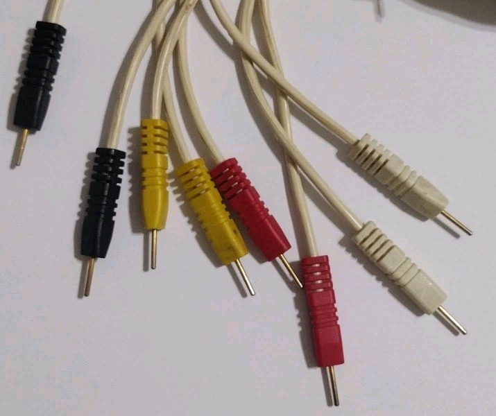 Dynatronics Stereo 8 Pin Leadwire Red, Yellow , White, & Black 9A0004