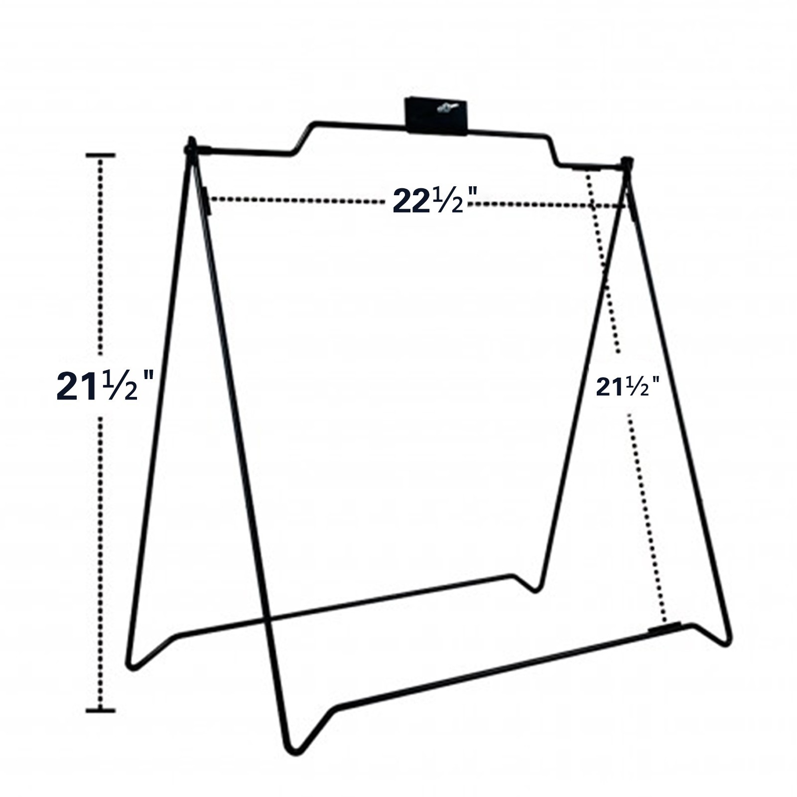 24″ x 36″ Heavy-Duty Double-Sided Folding Metal A-Frame ，Sidewalk Sign Frame