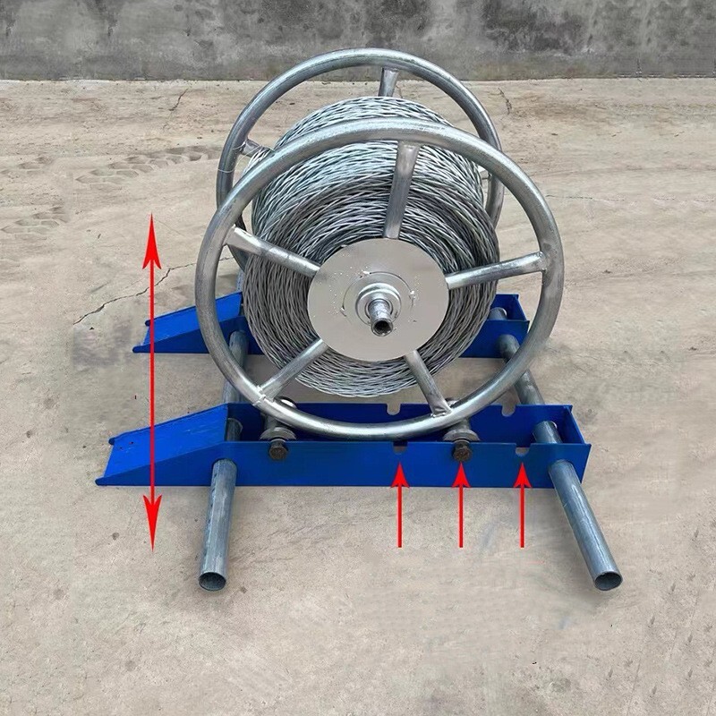 Heavy Duty Cable Drum Roller Stand Cable Reel Dispenser for reels 11.8-47.2″ OD