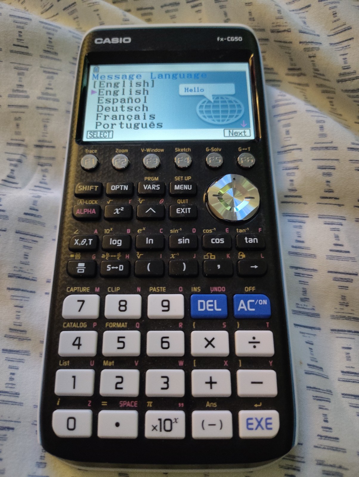 Used CASIO fx-CG50 scientific calculator Color Display USB Japan with case.