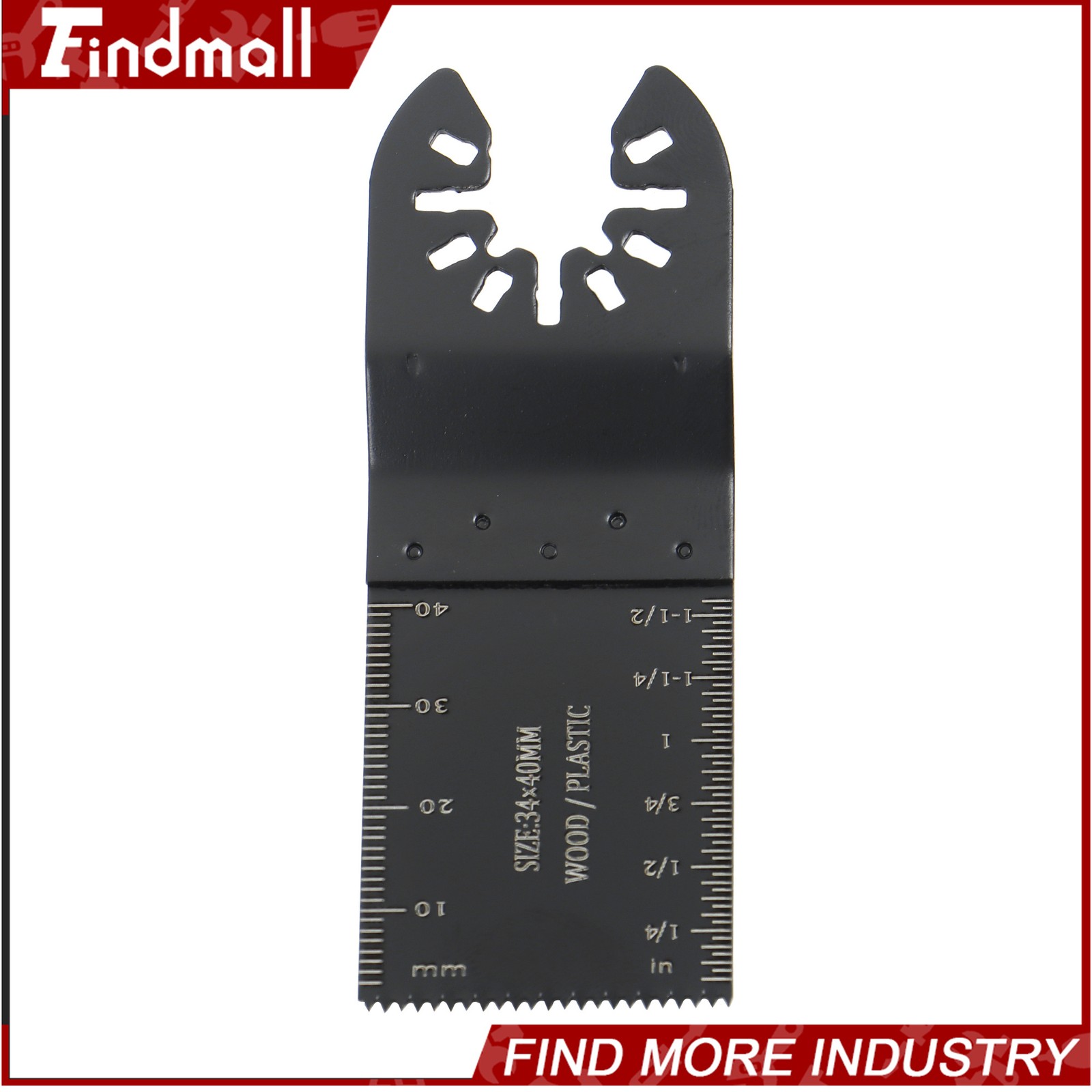 Findmall 55PCS 6 Types Universal Titanium Oscillating Saw Blades Multitool Blade