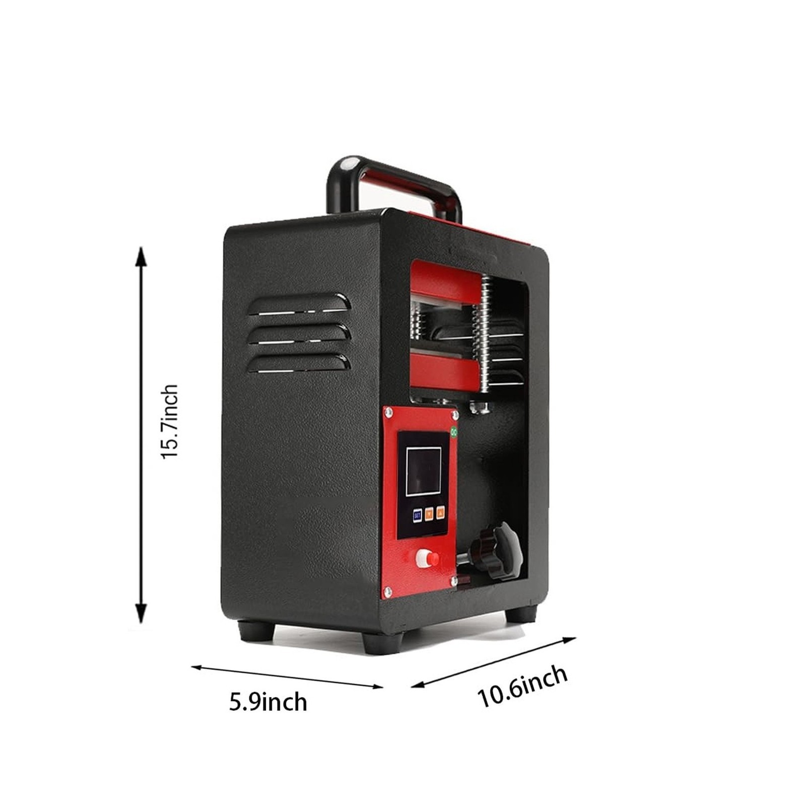 NEW – Fitinhot-5 Ton Portable Hydraulic Heating Plate Press 2.3×4.7″ -WE PAY S&H