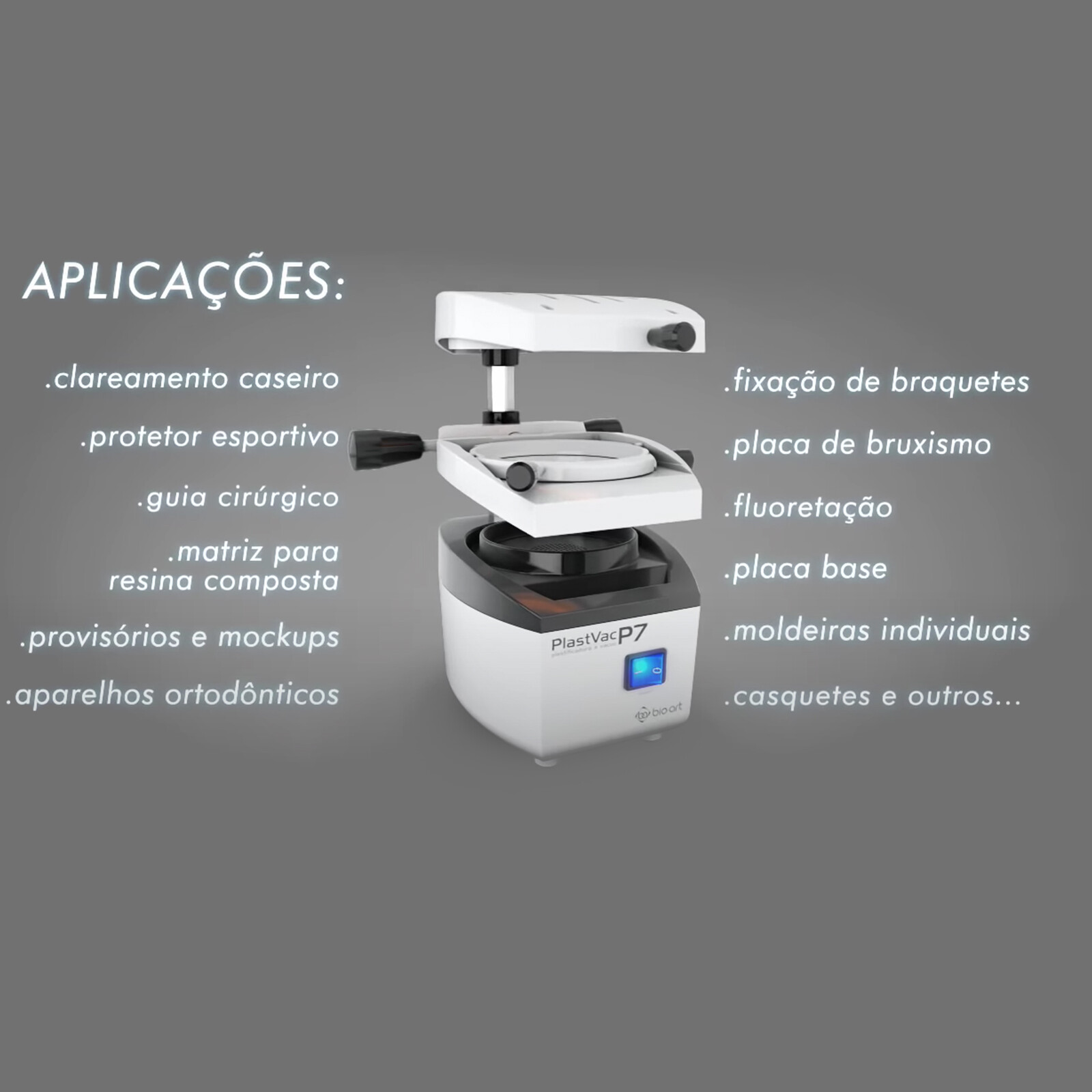 BIOART 1400W Dental Lab Vacuum Model Forming Machine Made in Brazil 110V
