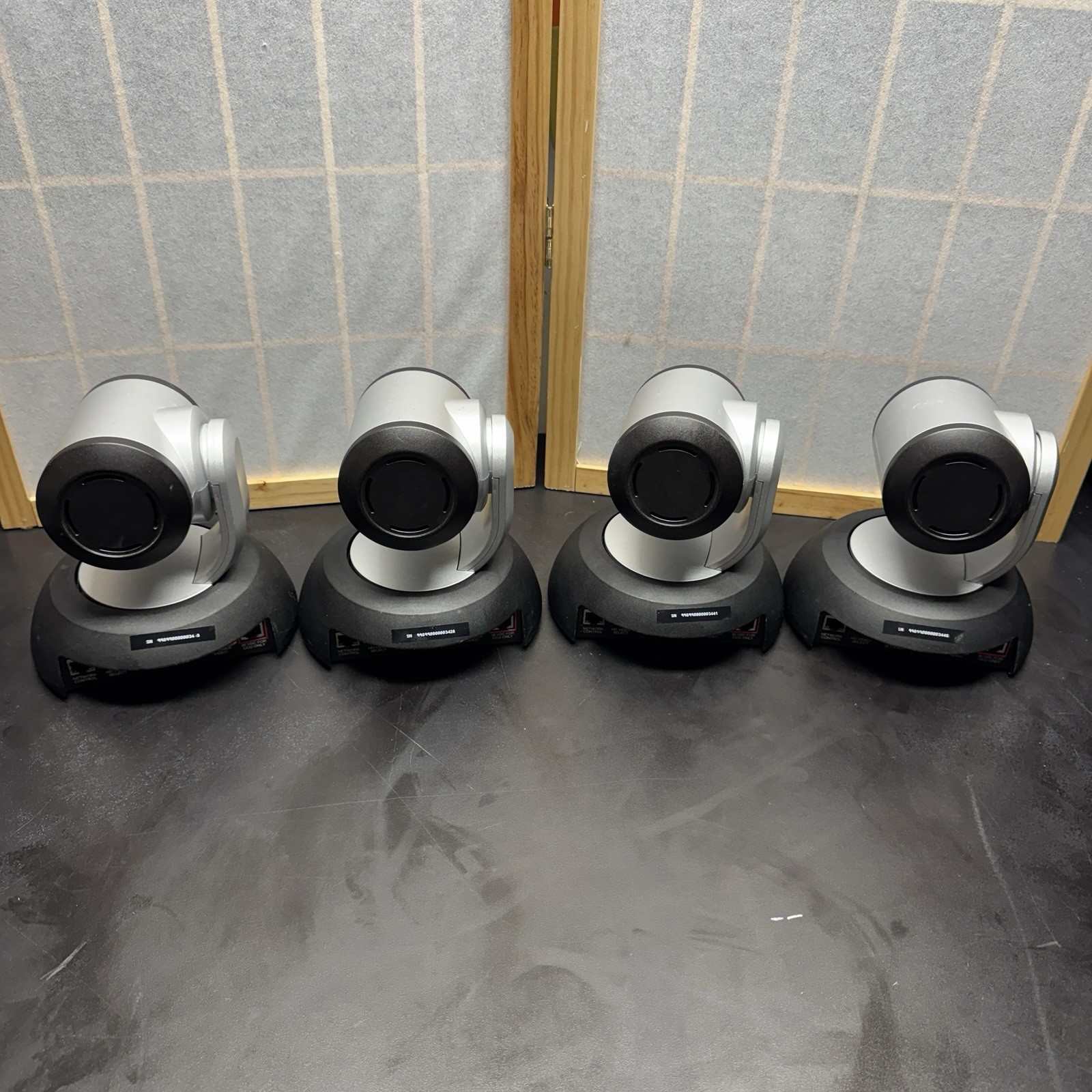 Four 4 Vaddio Roboshot 12 HD PTZ Video Conference Security Cameras 998-9900-000