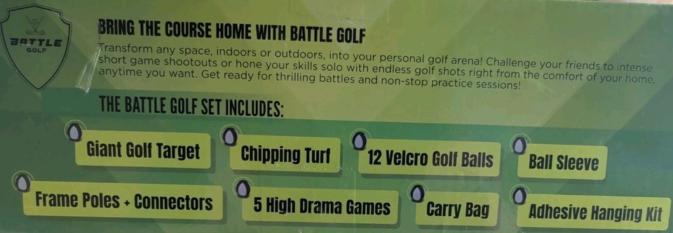 1 NEW BATTLE GOLF BG-04 PORTABLE INDOOR OUTDOOR GOLF GAME NIB