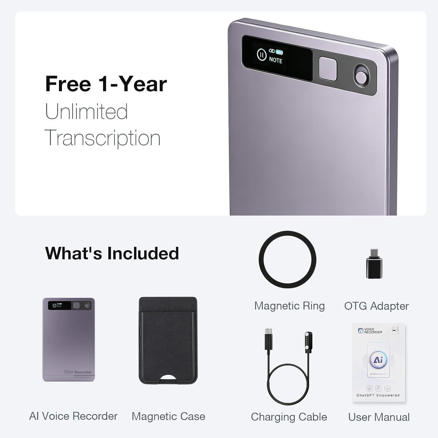 AI Voice Recorder, Transcribe & Summarize with AI