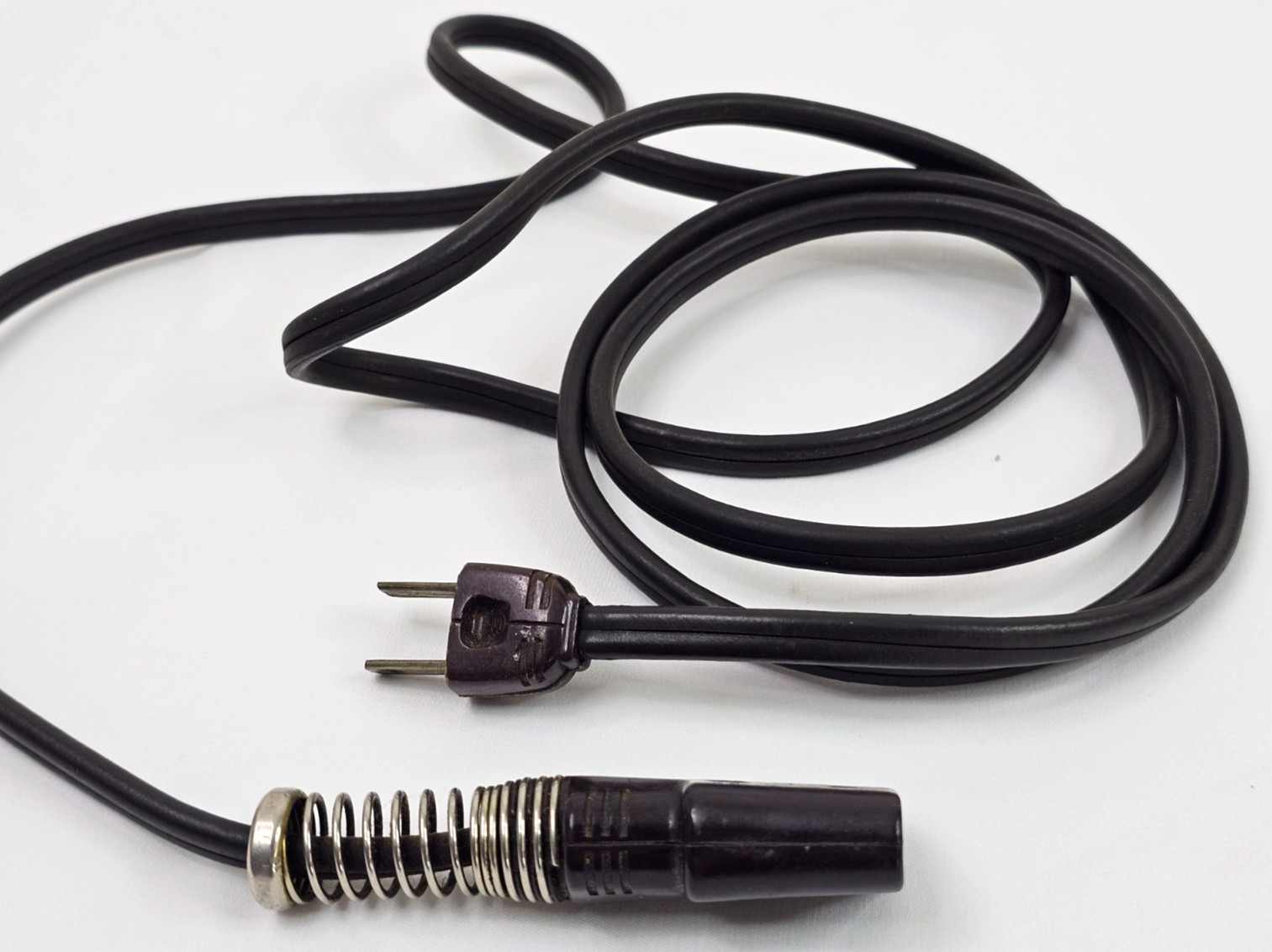 Vtg UL Underwriters Old Style 10A 250V Power Cord w Locking Screw Retaining Plug