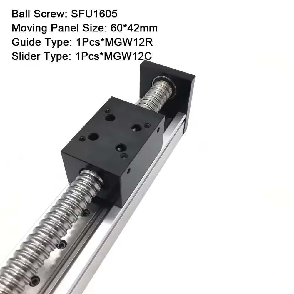 Nema23 Precision Linear Actuator Slide table 40KGload ballscrew Integrated Motor