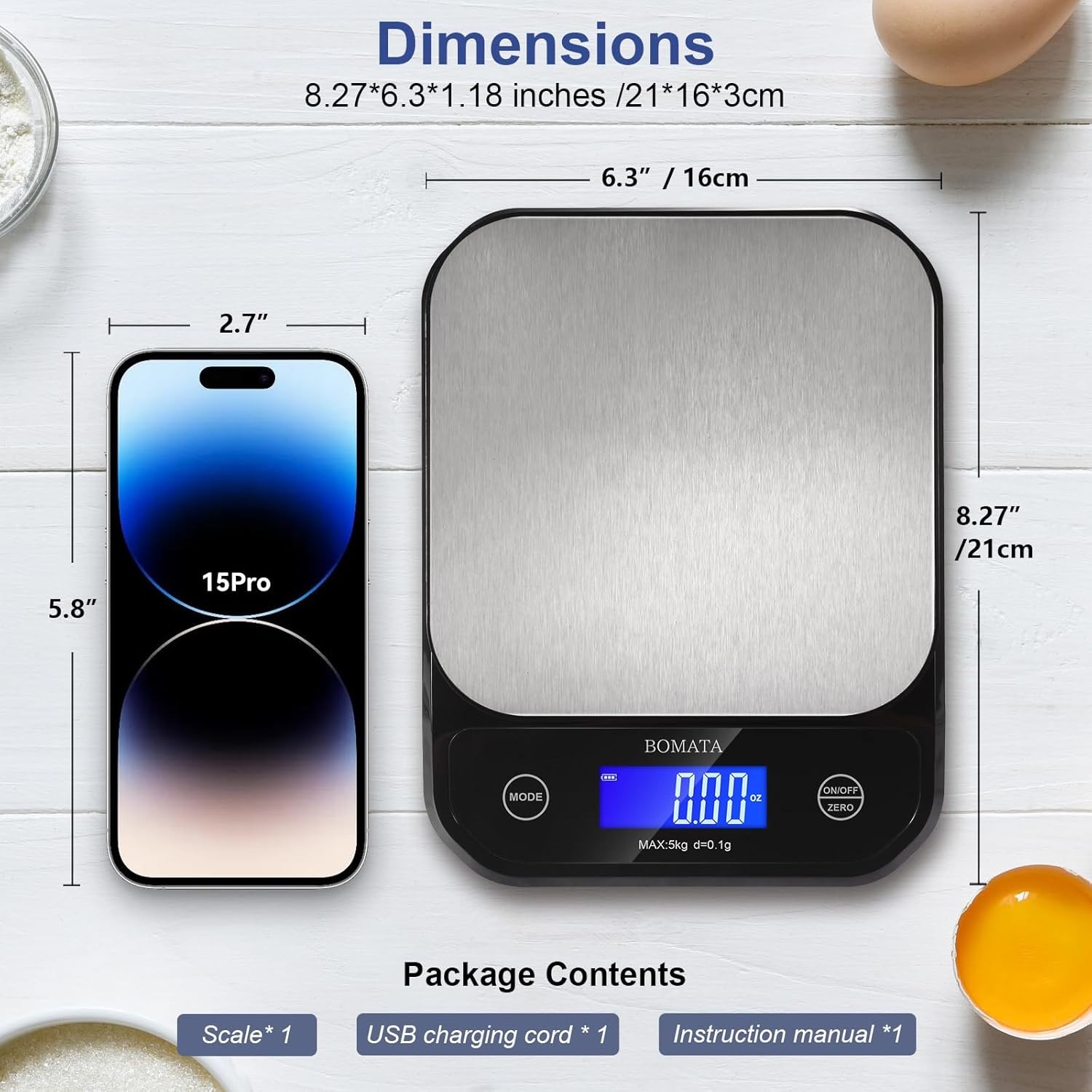 Bonvoisin Digital Scale 0.1 Gram Accuracy Precision Lab Scale 6000g Scientific D