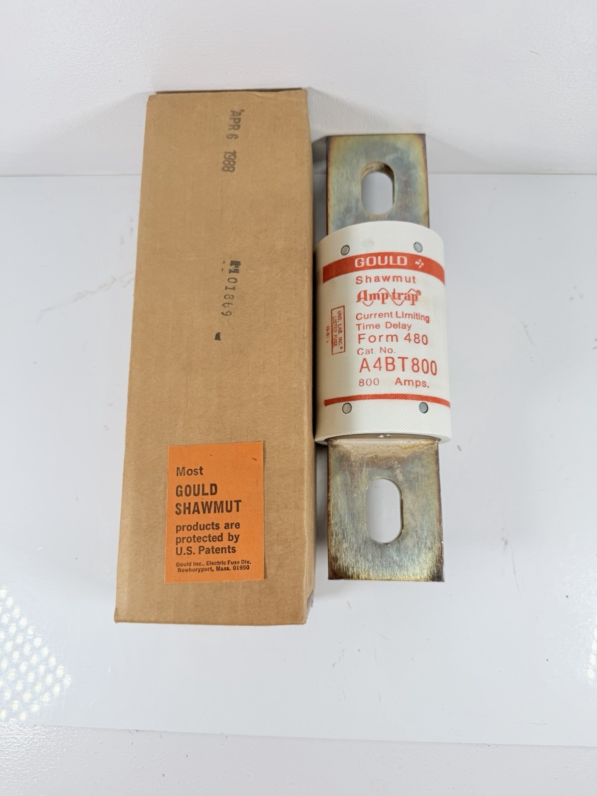 GOULD Shawmut A4BY800 Fuse 600 VAC 800 Amps Class L Current Limiting