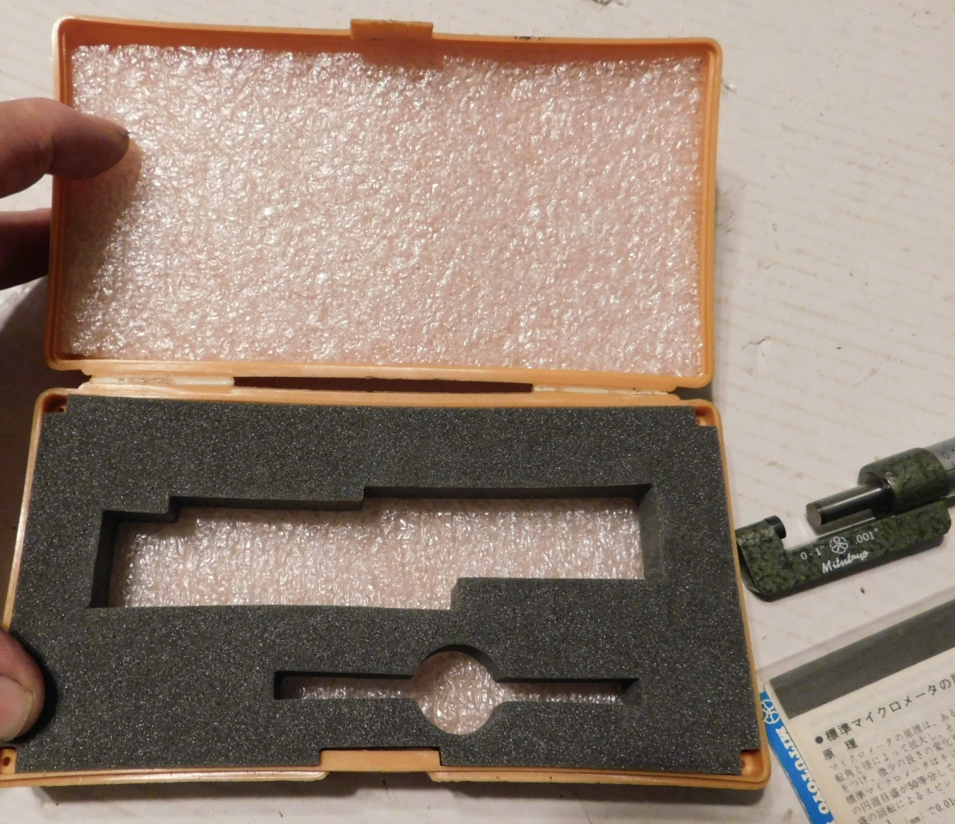 Mitutoyo 0-1″ Hub Micrometer Japan No. 147-351