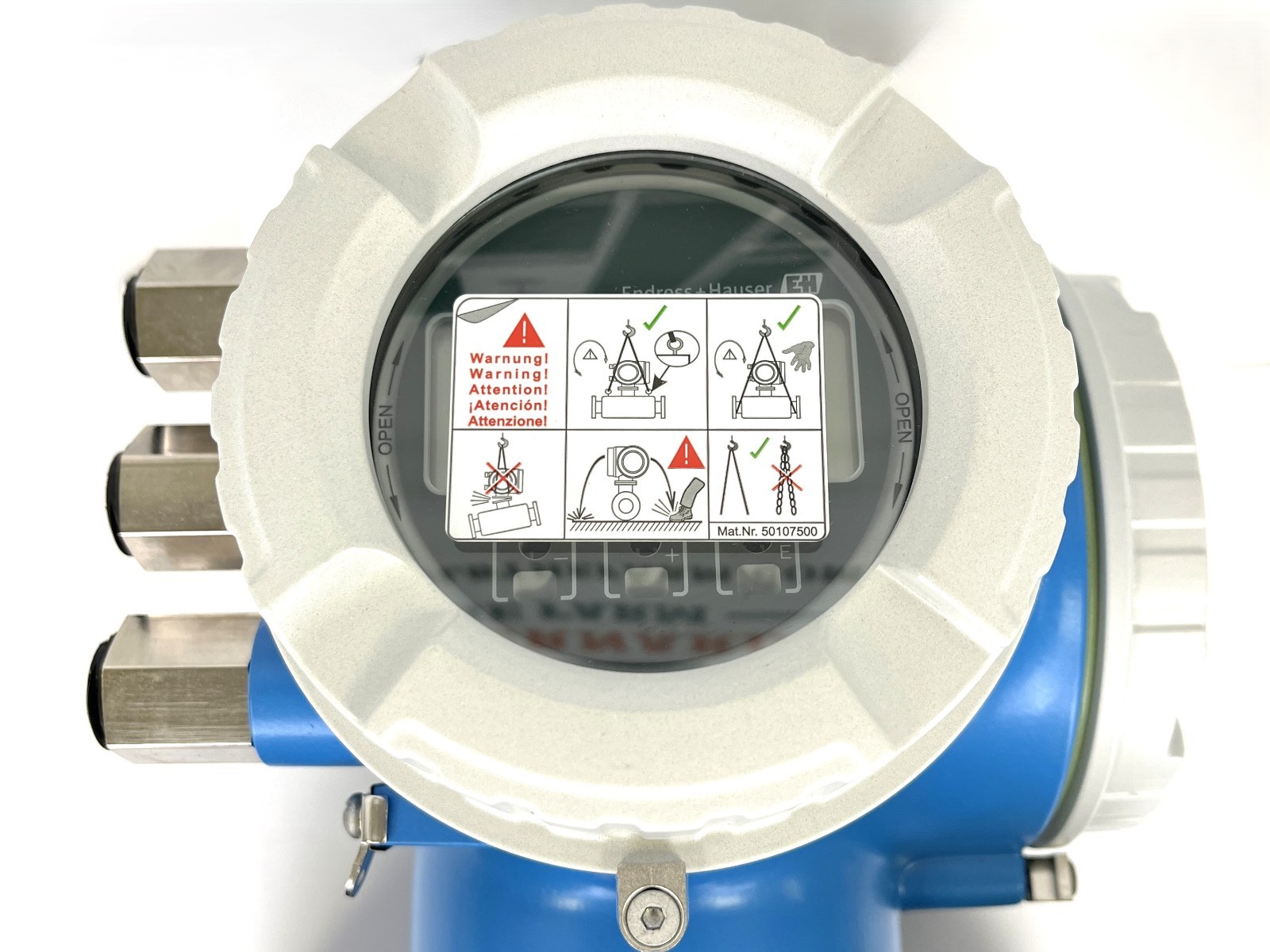 ENDRESS+HAUSER, PROMAG W 300, 5W3B1H, ELECTROMAGNETIC FLOWMETER, 4″150 SST, NEW