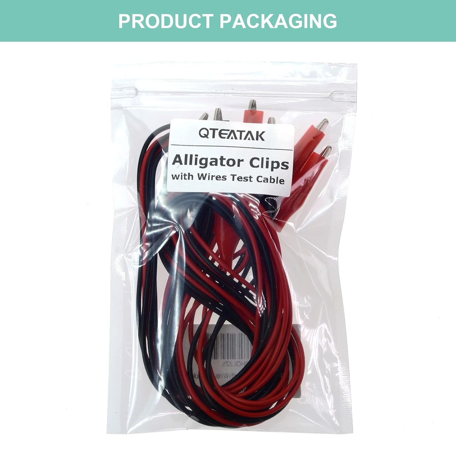 3 Pairs Alligator Clips with Wires Test Cable Red-Black 100Cm Long Adhesive Desi
