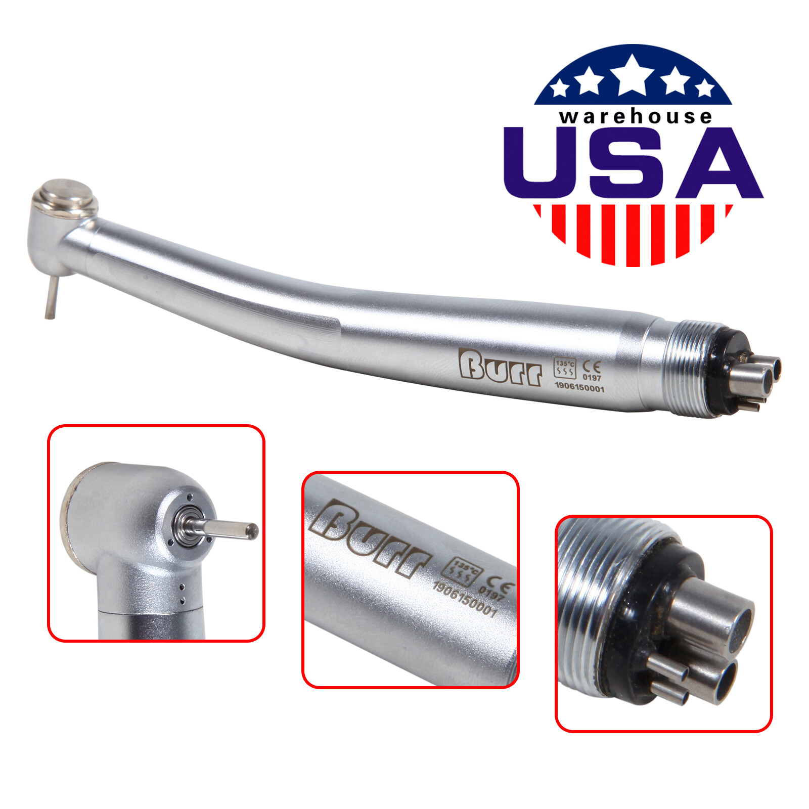 10X NSK PANA MAX Style Turbina Dental High Speed Handpiece 4H Burr Turbine U3BM