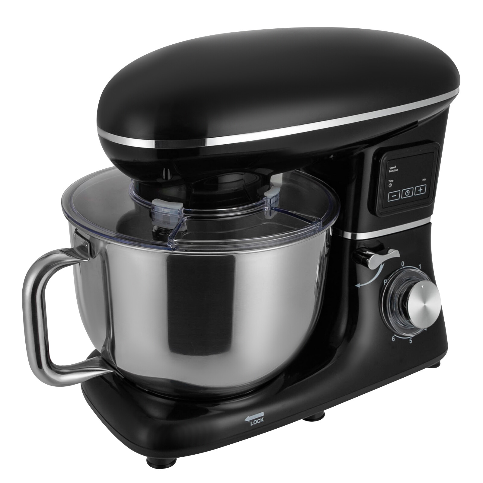 Commercial Stand Food Mixer Processor 6.5Qt Electric Dough Mixer 6+1 Speed 1350W