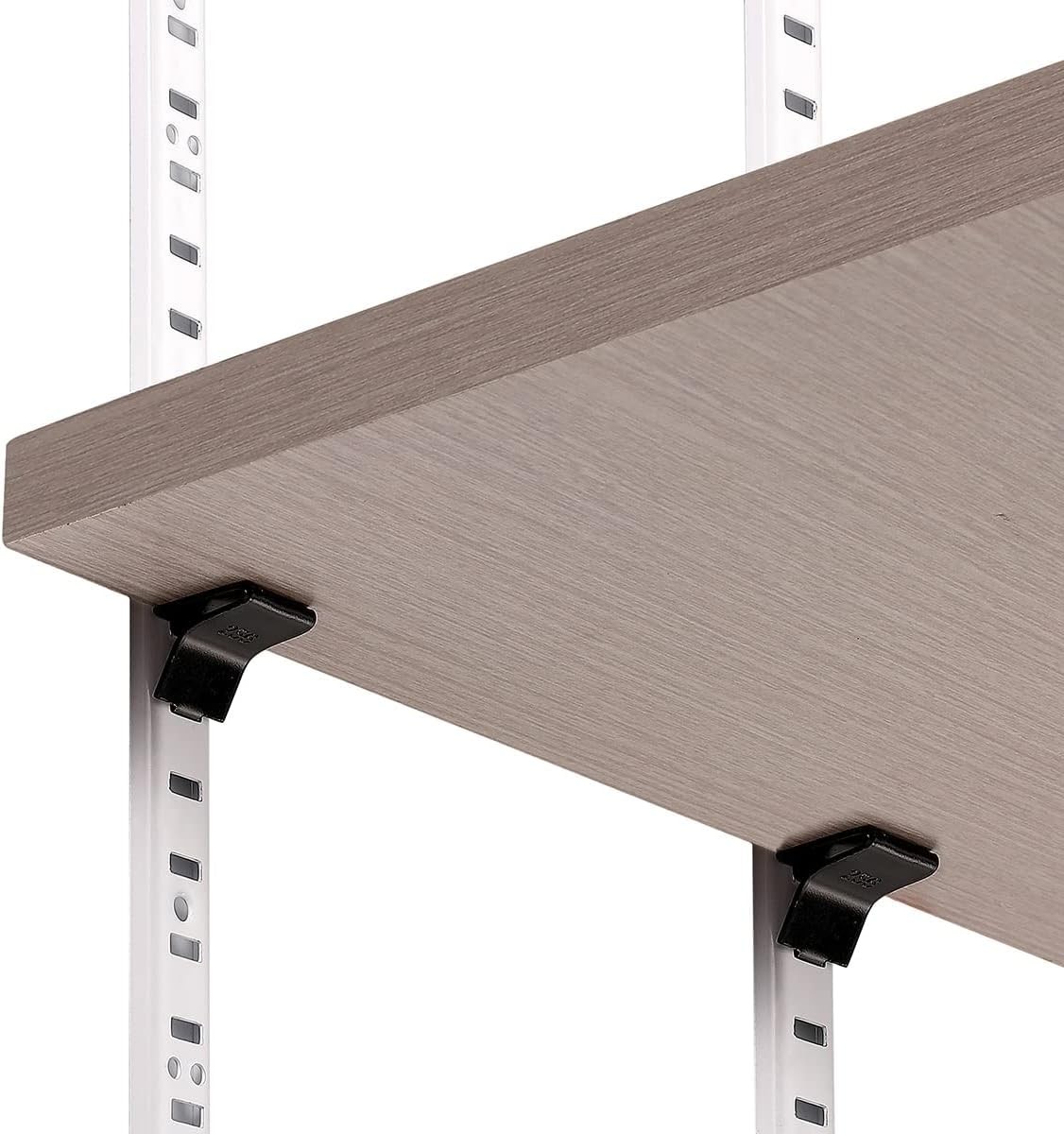 Shelf Clips 28 PCS Adjustable Brackets 255 Standard, Heavy Duty Metal Cabinet