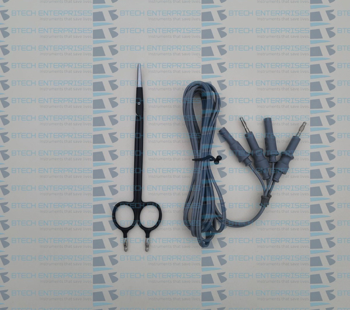 Bipolar Laparoscopic Scissor Metzenbaum Curved with Cable Electrosurgery