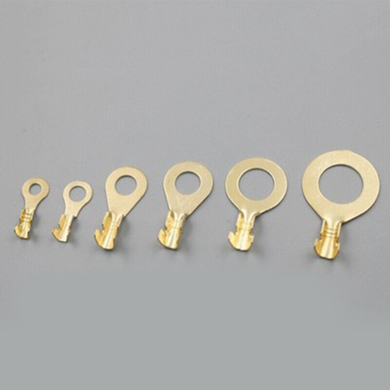 150pcs O-Type Copper Crimp Ring Terminal Set Electrical Wire Connector Kit M3–M1