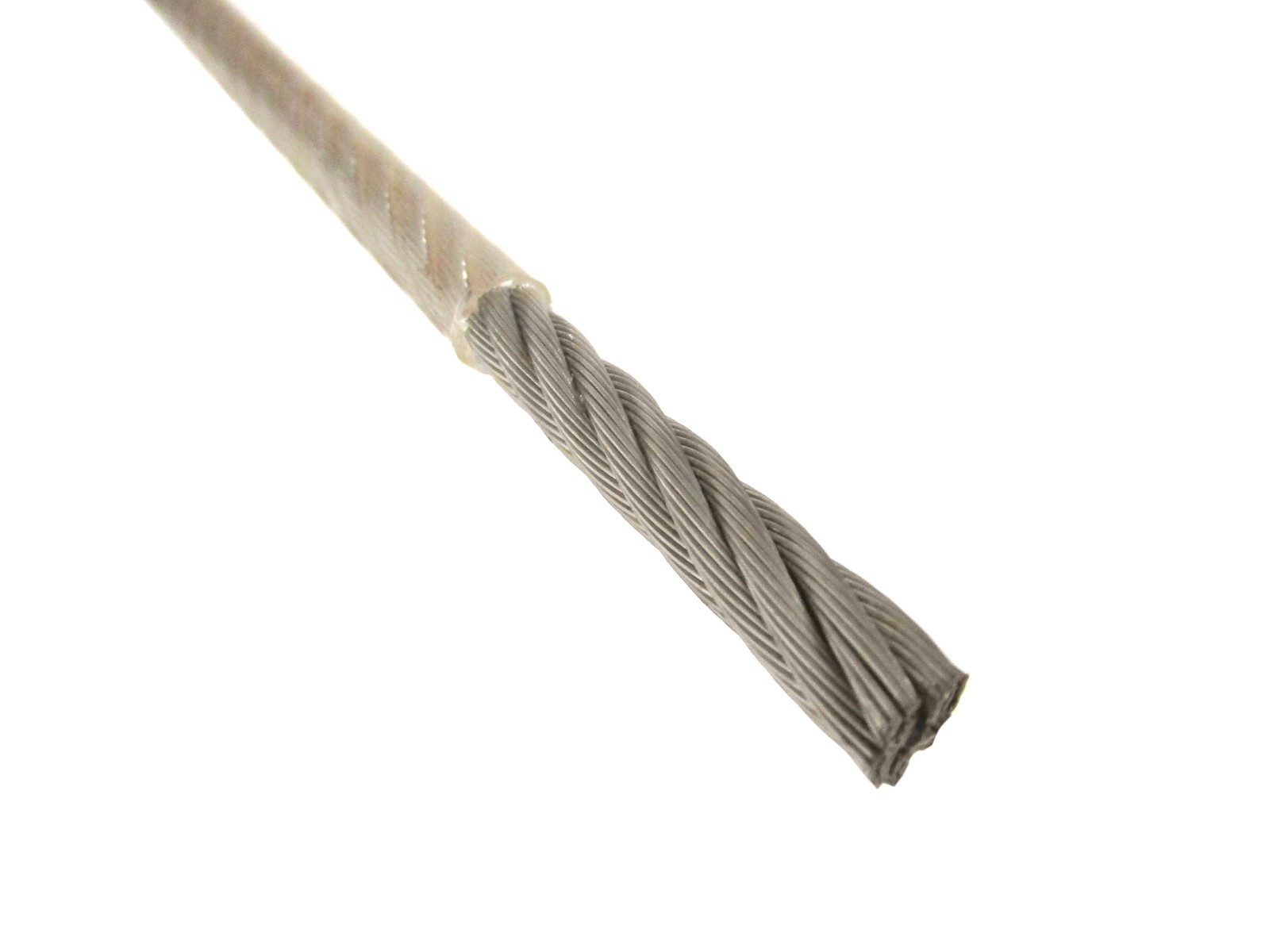 Vinyl Coated Cable 1/8″ to 3/16″ x 250 FT Bulk 7×7 1,700 lbs Capacity Guide Wire