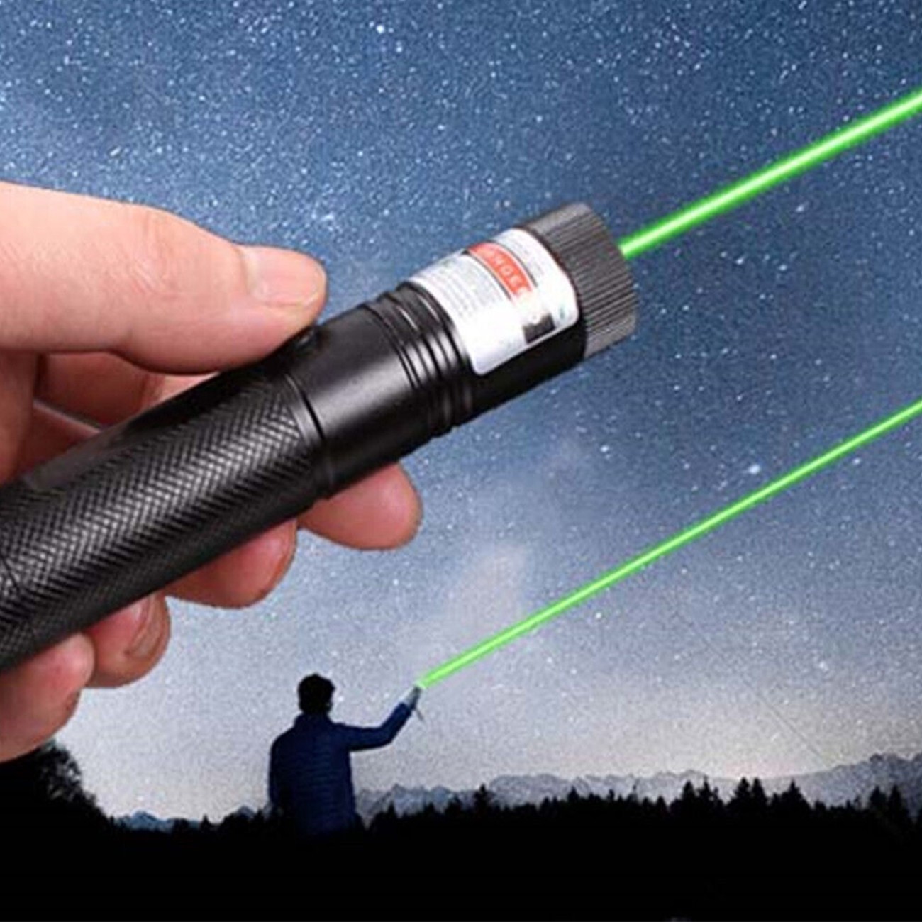9900Miles 532nm Green Laser Pointer Pen Light Visible Beam Rechargeable Lazer