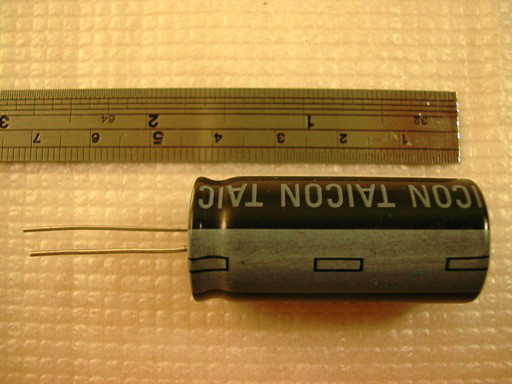 LOT 2 TAICON Radial electrolytic capacitor E-CAP bulk cap 200V 470uF 18mm x 40mm