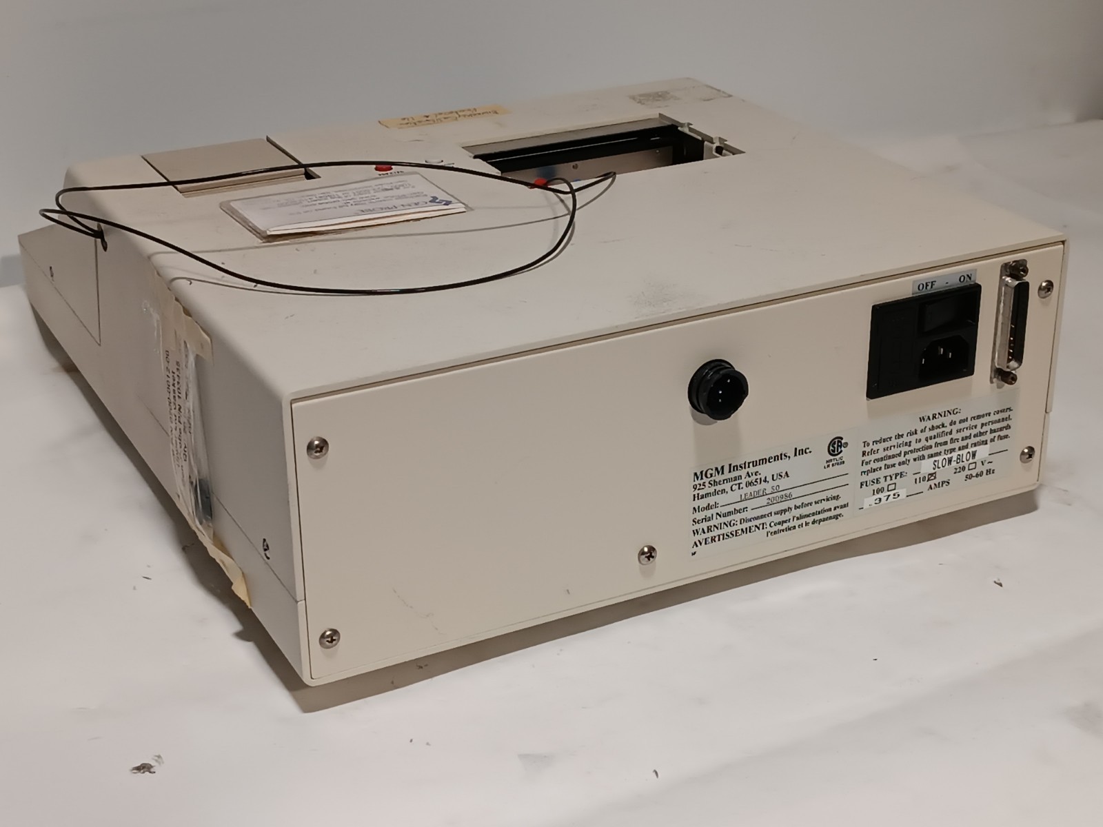 Gen‑Probe LEADER 50 luminometer analyzer w/ printer, 110V, as shown in pics