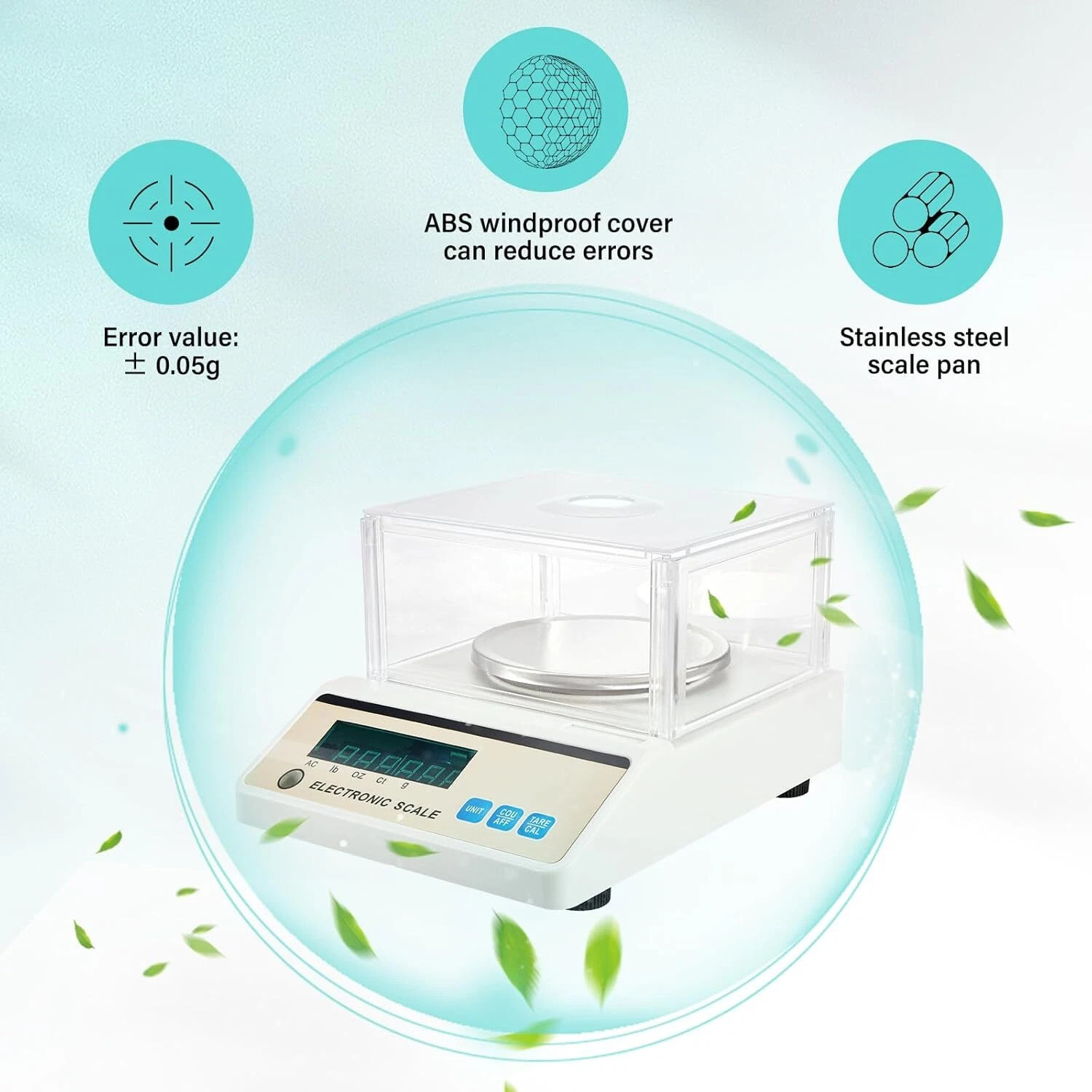 Lab Scale 3000g x 0.01g High Precision Electronic Analytical Balance g/lb/oz/ct