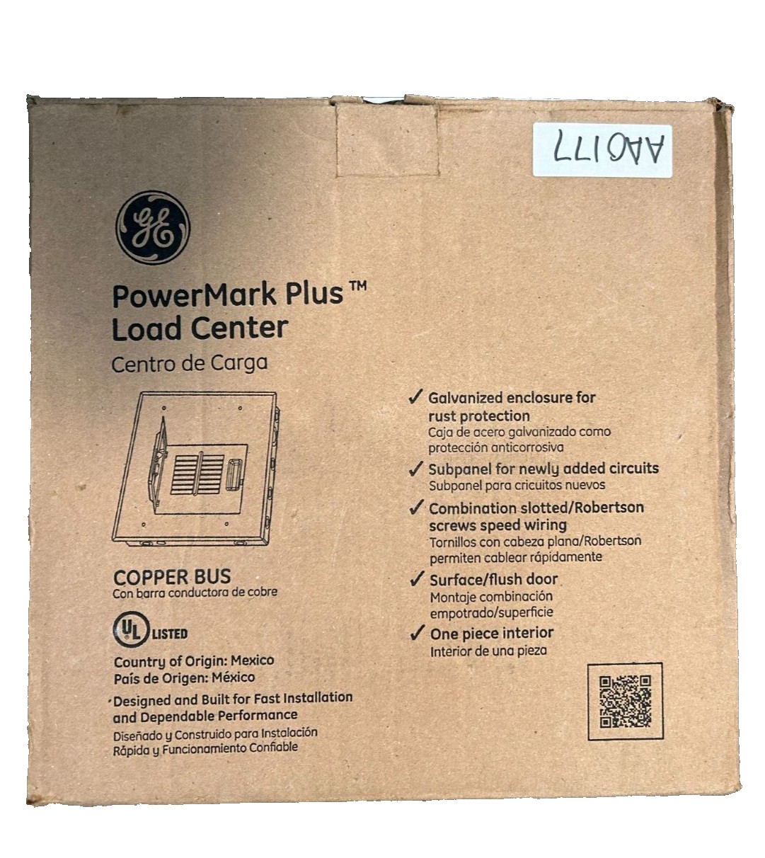 General Electric TLM812FCUDP 8 Spacies 16 Circuits 125AMP Indoor Load Center