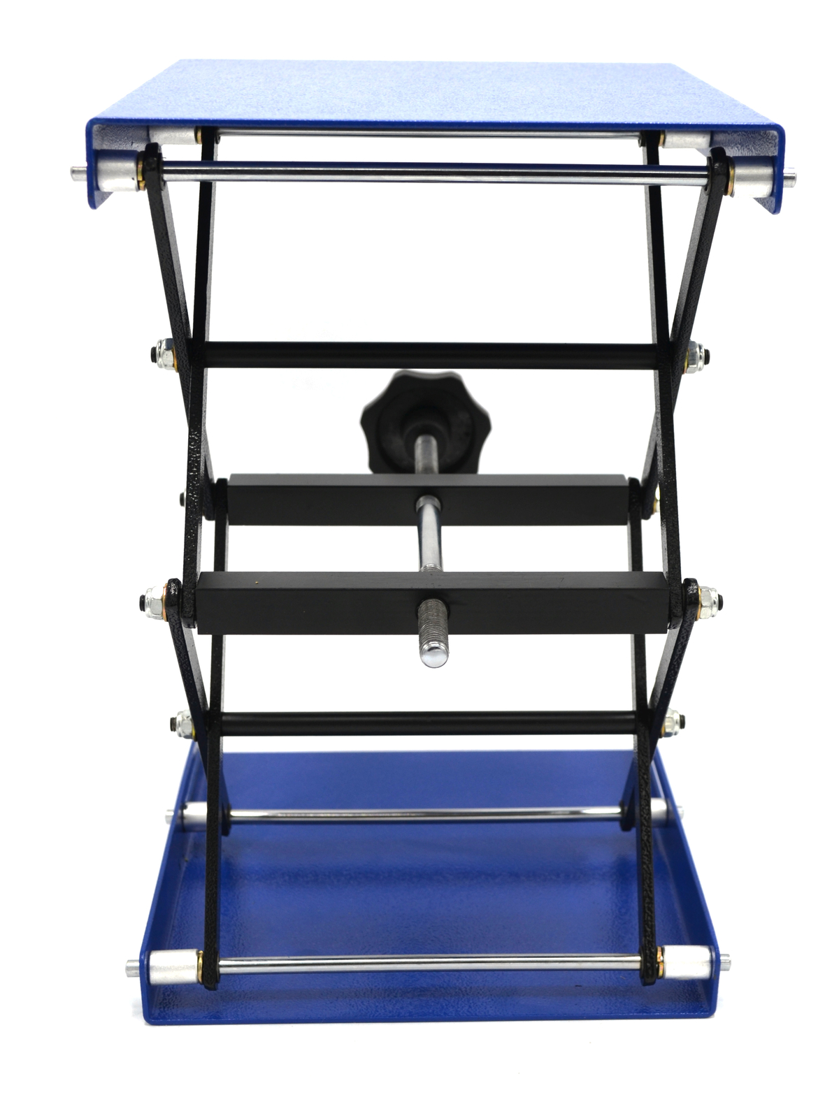 Scissor Jack Laboratory Stand with 7.75 in x 7.75 in Plate, Fully Extended