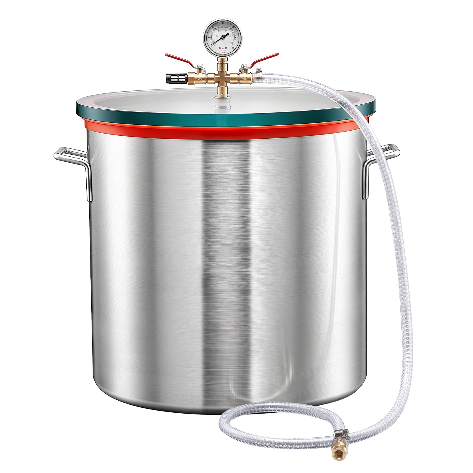 Uimoso 15 Gal Aluminum Vacuum Chamber with Tempered Glass Lid for Degassing