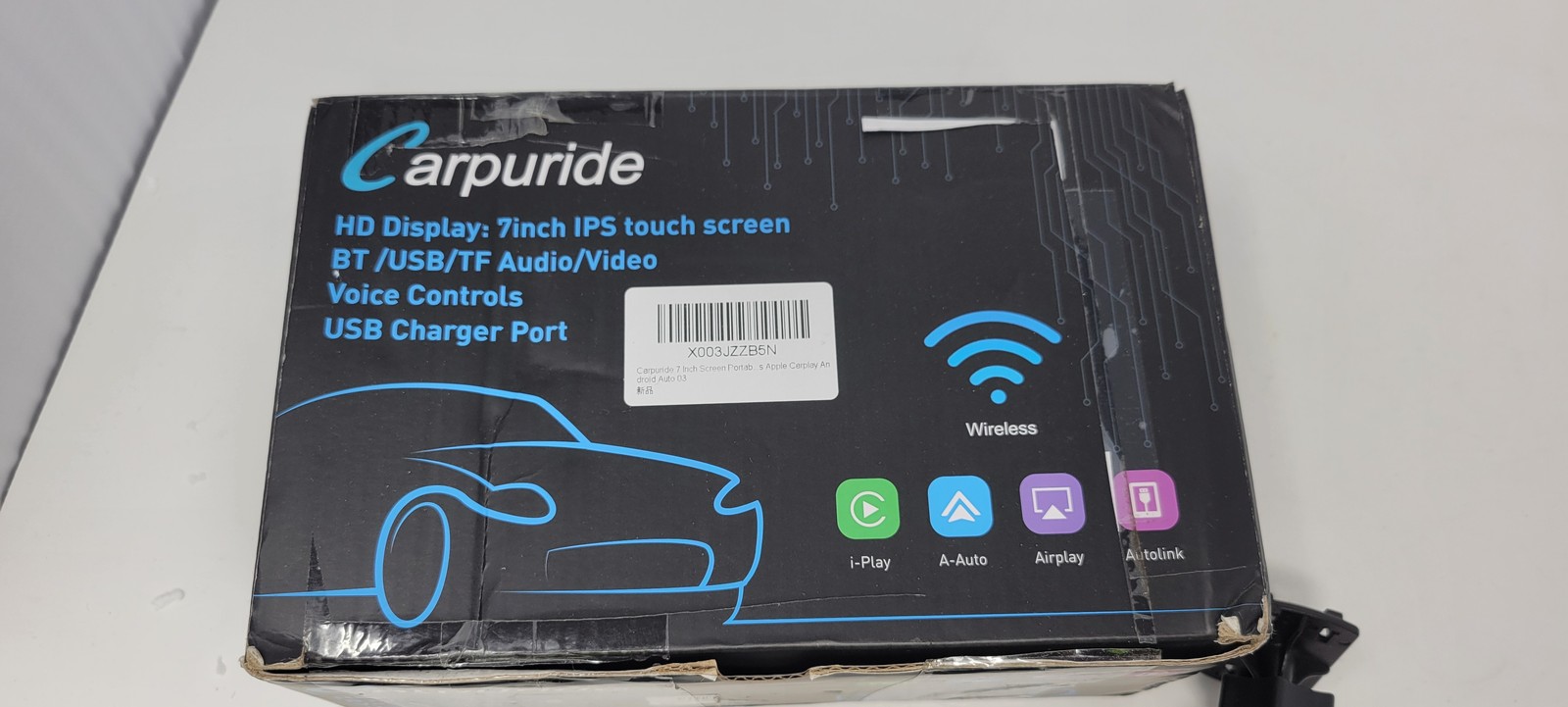 CARPURIDE HD DISPLAY: 7INCH IPS TOUCH SCREEN BT/USB/TF AUDIO/VIDEO VOICE –