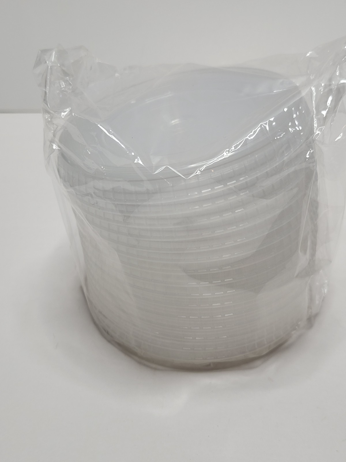 Lot of 15 Reusable Cold Cup Replacement Clear Lids fits 24 oz Starbucks Cup New