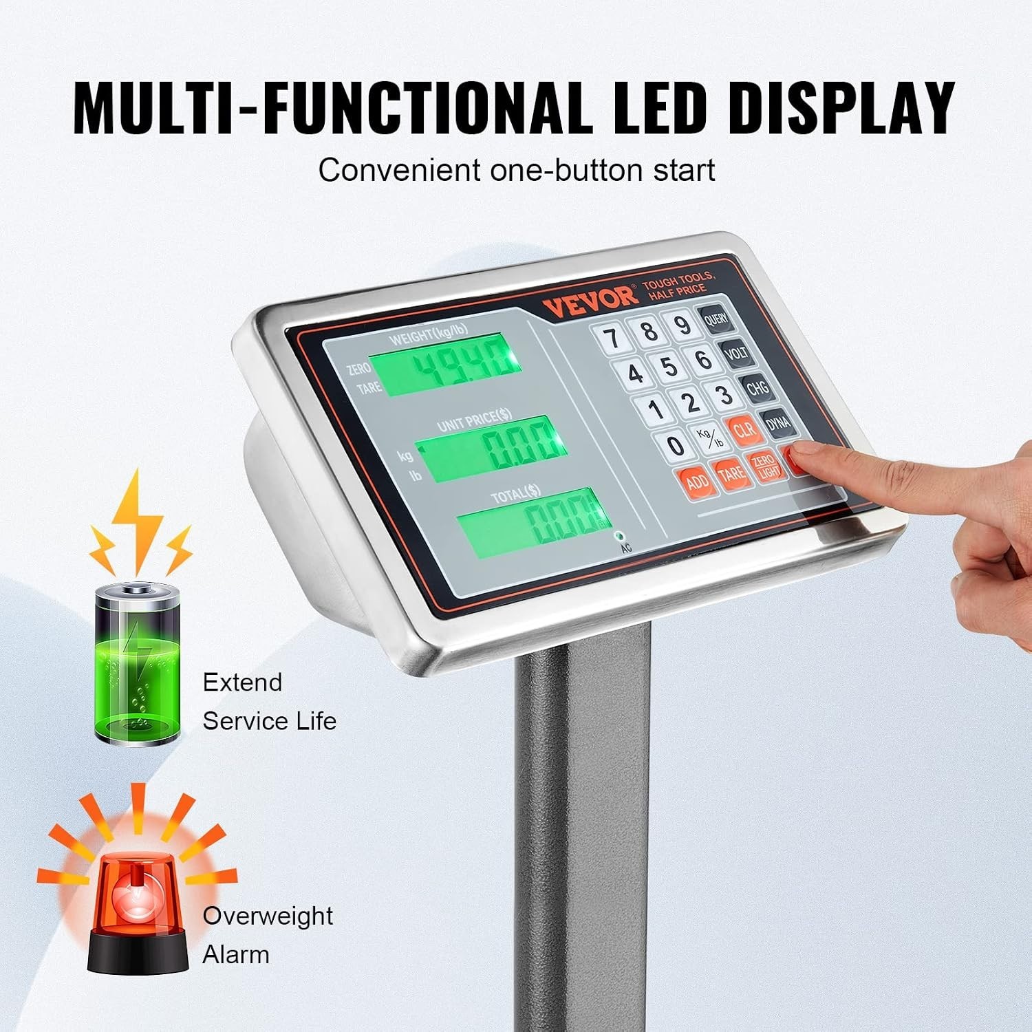 660 lbs Computing Digital Platform Scale with High Accuracy