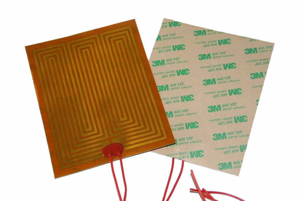 8″ X 8″ 200 X 200mm 12V 120W w/ 3M Factory Direct Sale CE JSRGO Kapton Heater