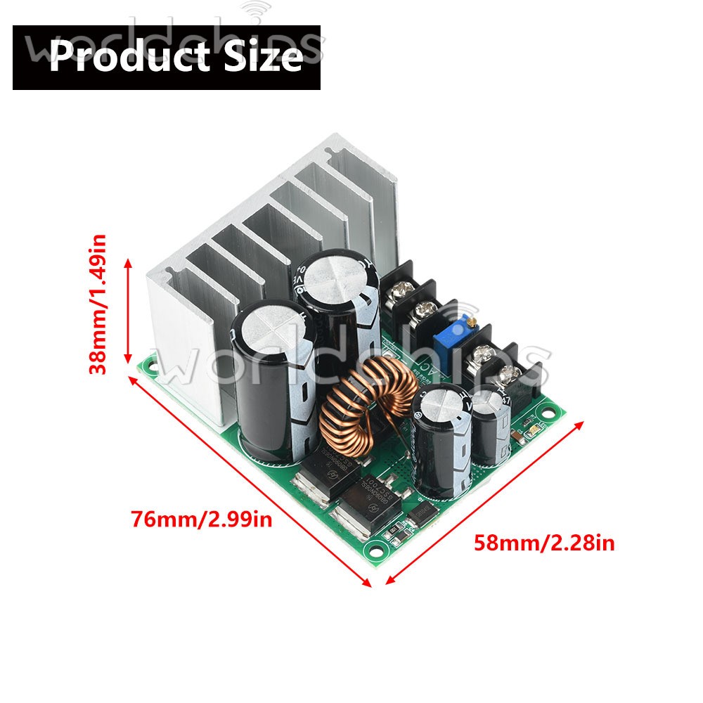 AC 5-25V/DC 8-38V To DC 3.3-32V Buck Power Module Adjustable Voltage Regulator