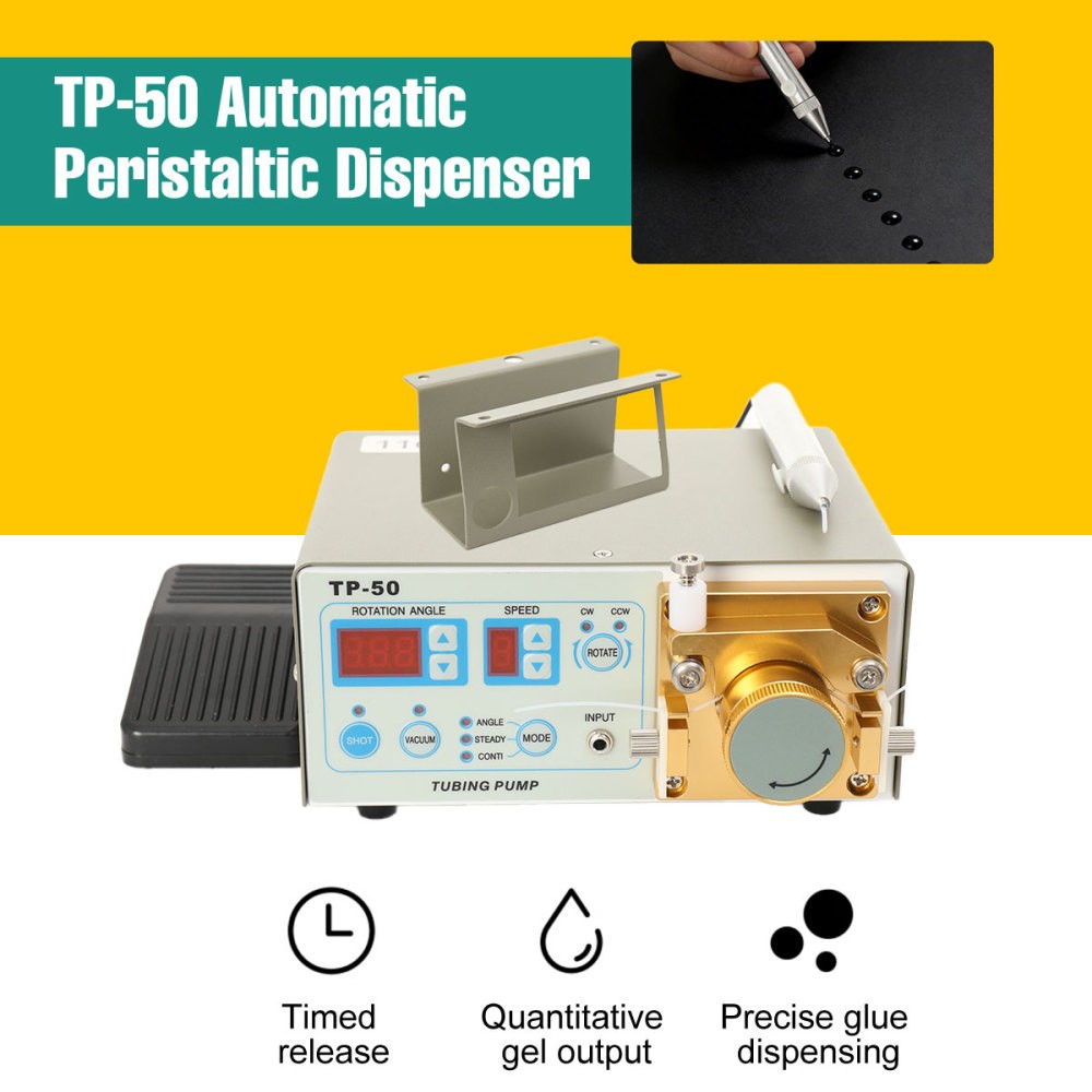 TP-50 Peristaltic Fast-drying Liquid Glue Dispenser Dispensing Machine 110V