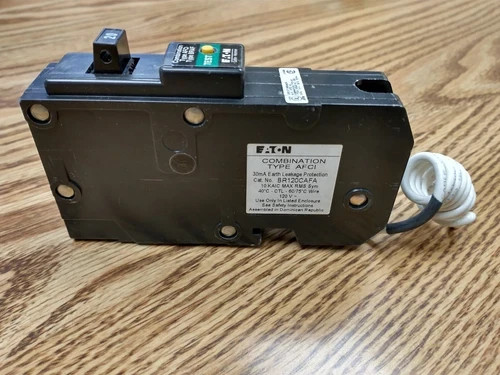 Eaton Cutler Hammer BR120CAFA – 20-Amp Single-Pole Circuit Breaker AFCI