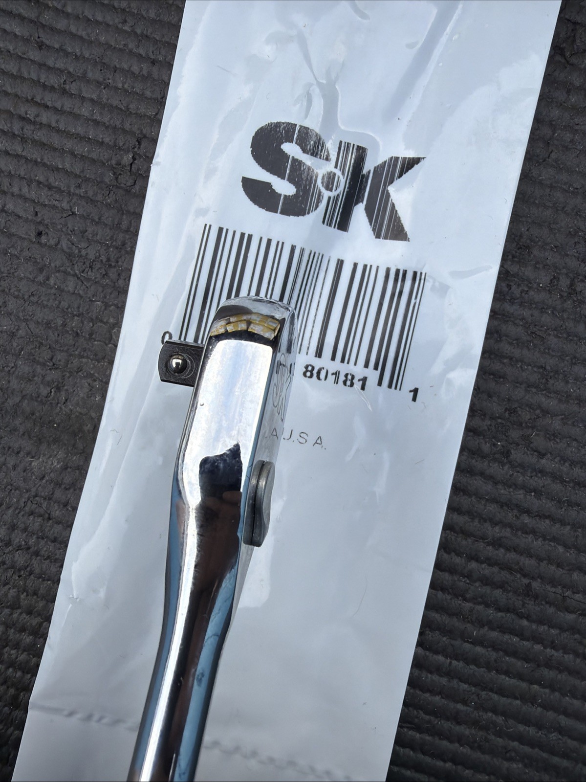 SK PROFESSIONAL TOOLS USA MADE 80181 Hand Ratchet, 8 in, Chrome, 1/4” S-K