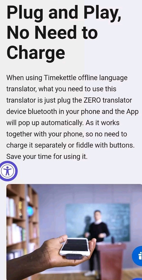 Timekettle TMK002 Zero Translator 3 in 1 – 40 Languages Android Type C – NEW