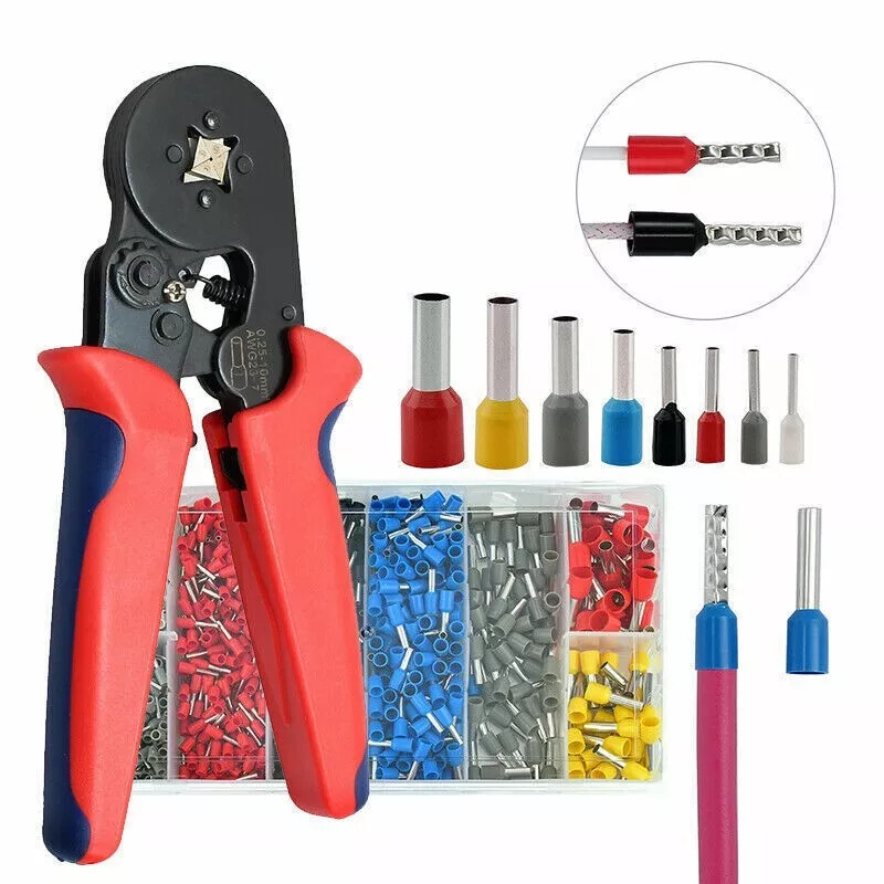 1200PCS Cable Wire Cord Pin End Bootlace Ferrule Terminals Crimp Connectors Kit