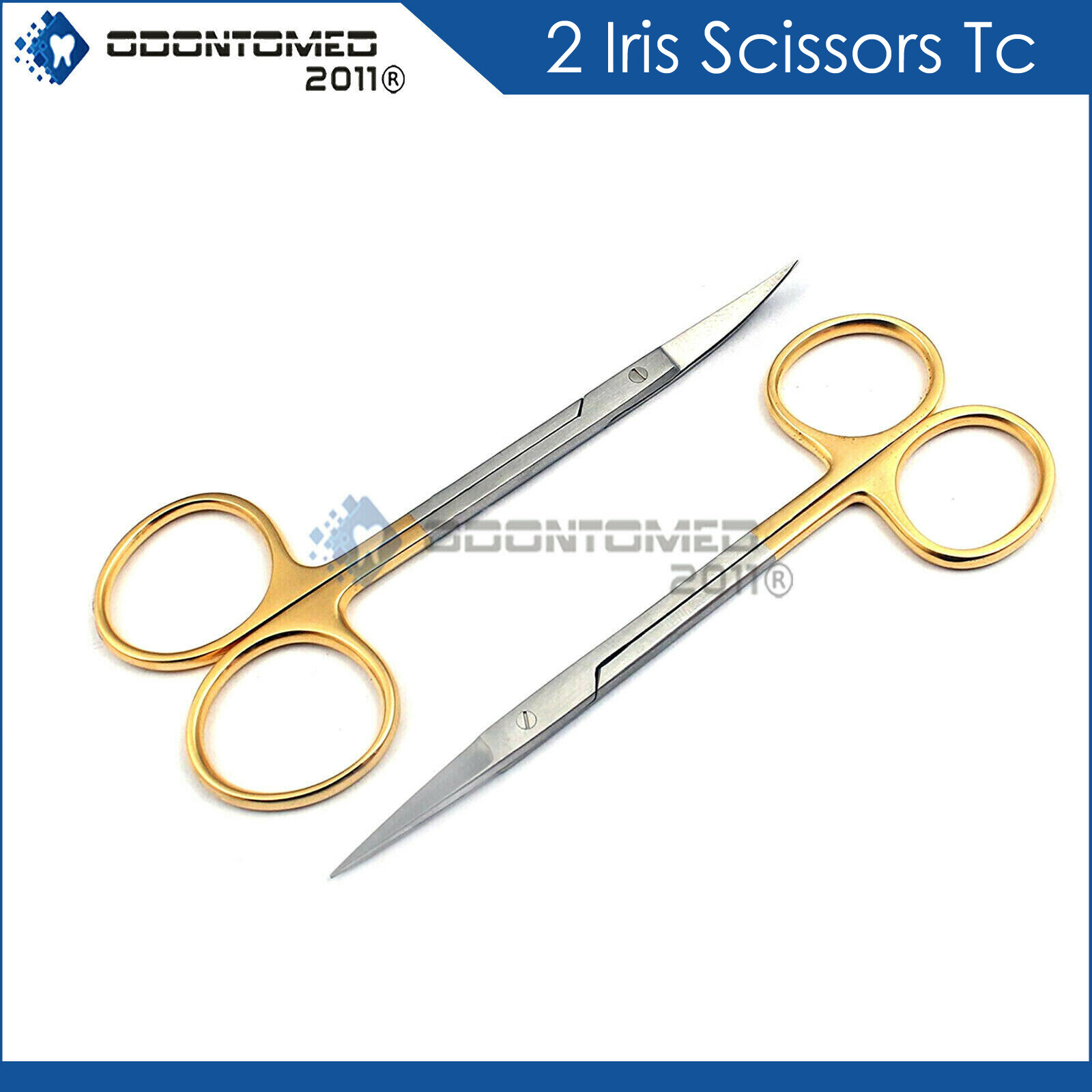 TC Iris Scissors 4.5″ Curved and Straight German Dental Surgical Instruments